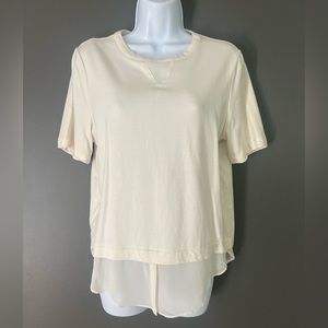 Lou&Grey Soft Tshirt w Sheer Bottom